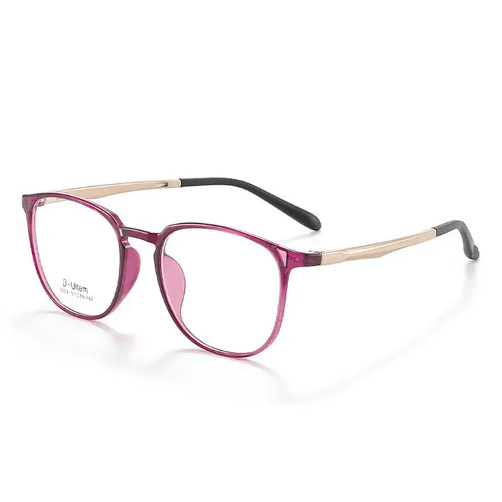 Gatenac Unisex Full Rim Square Tr 90 Titanium Eyeglasses 773309 FuzWeb