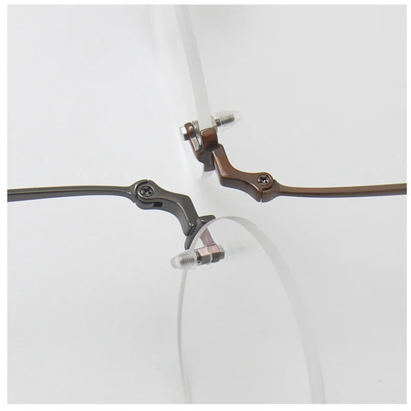 Blackmask Unisex Rimless Round Titanium Eyeglasses BM-KM272
