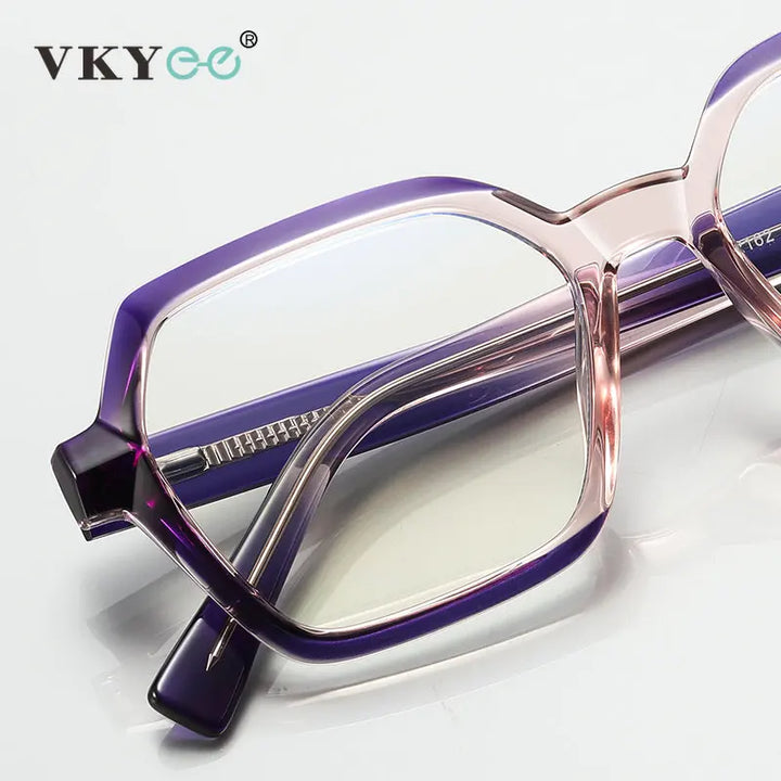 Vicky Unisex Full Rim Tr 90 Stainless Steel Square Reading Glasses 2162 Reading Glasses Vicky   