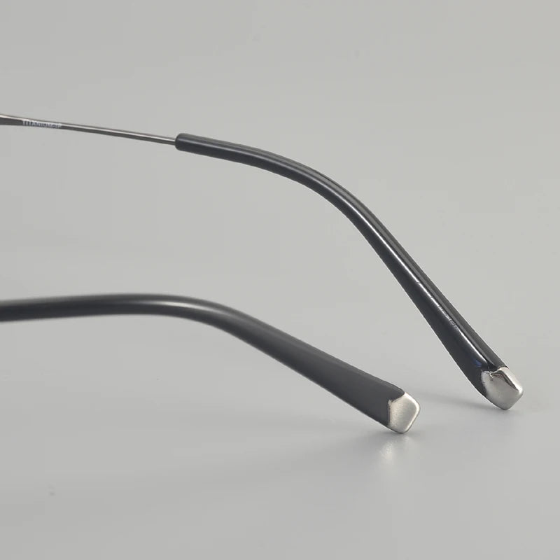 Muzz ZRB2 men's rimless pure titanium prescription eyeglasses — view 9