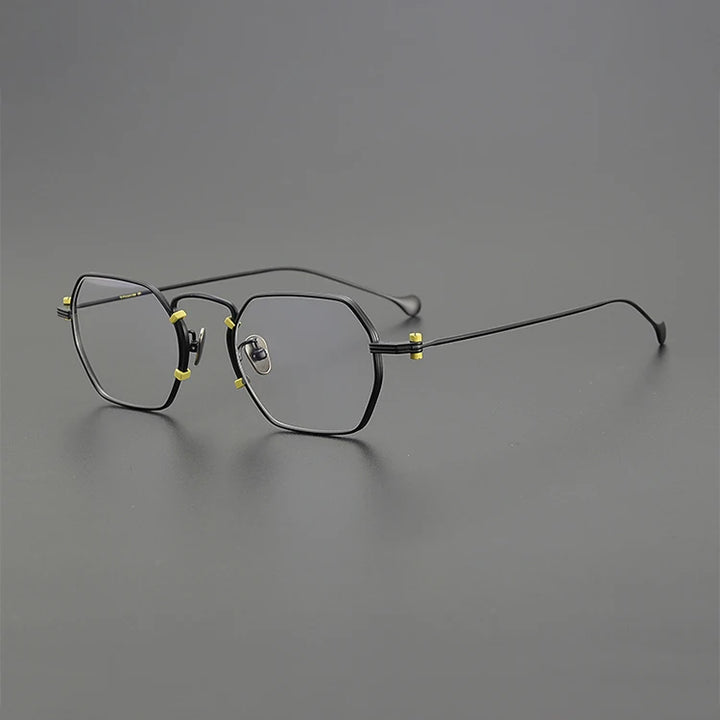 Nobler Unisex Full Rim Flat Top Oval Titanium Eyeglasses 1969 Full Rim Nobler C5  