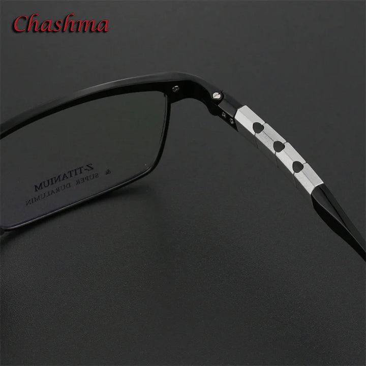 Chashma Ochki Men's Full Rim Square Titanium Eyeglasses Full Rim Chashma Ochki   