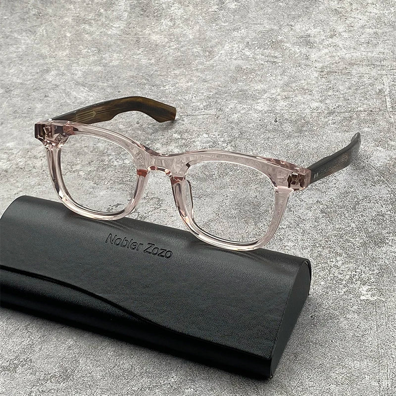 Nobler Unisex Full Rim Square Thick Acetate Eyeglasses N038 Full Rim Nobler   