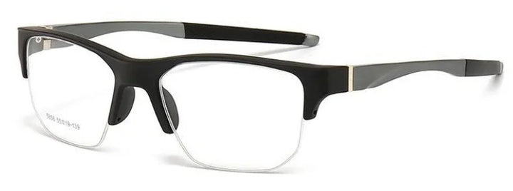 Muzz 58560 men's semi rim sports prescription eyeglasses — view 3