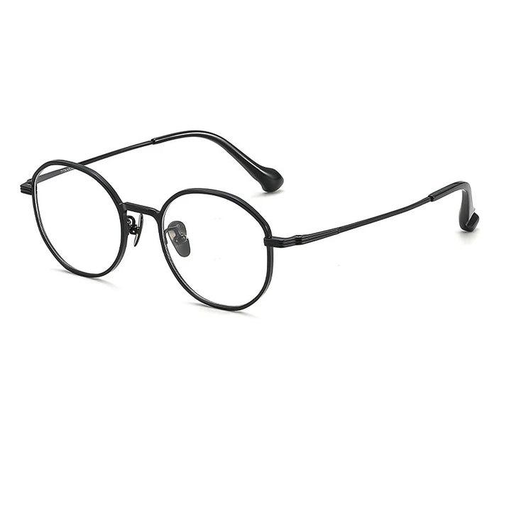 Muzz Women's Full Rim Oval Round Titanium Eyeglasses 811012