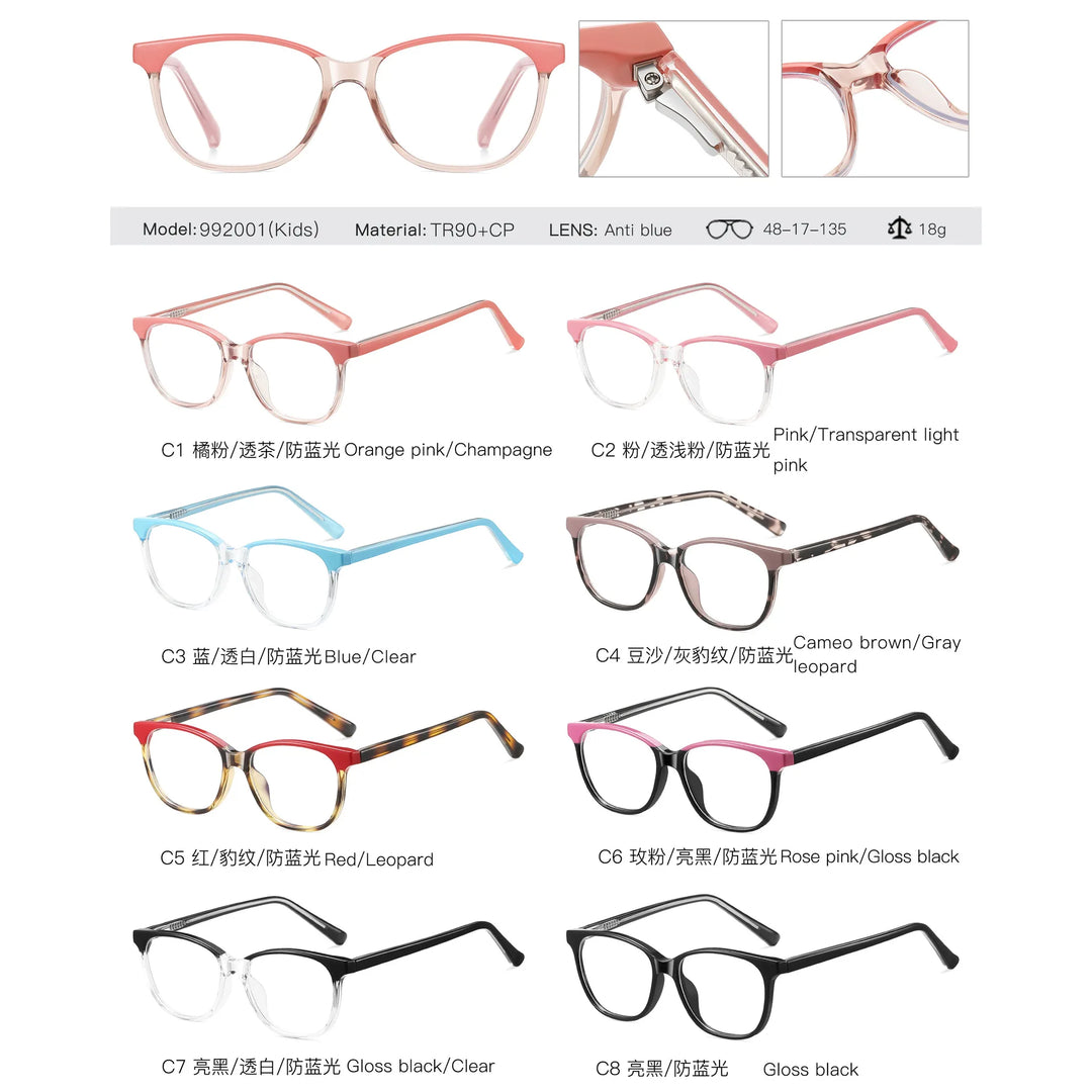 Reven Jate Kids Full Rim Flexible Prescription Eyeglasses 992001 - view 4