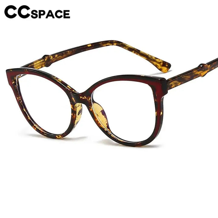 CCspace Women's Full Rim Oval Polycarbonate Reading Glasses R57605 Reading Glasses CCSpace   