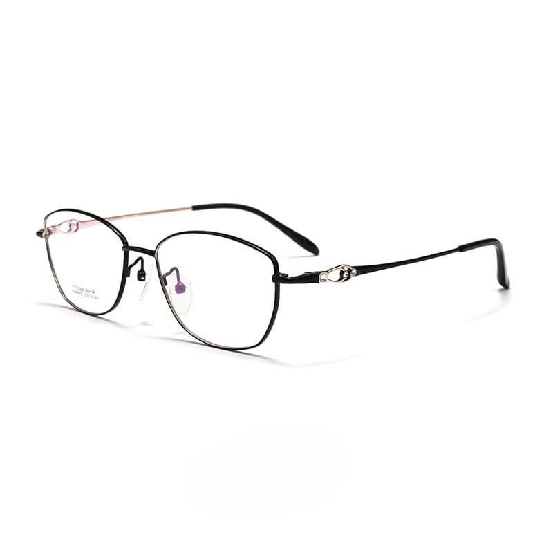Summer Flower Women's Full Rim Polygon Titanium Eyeglasses 430024