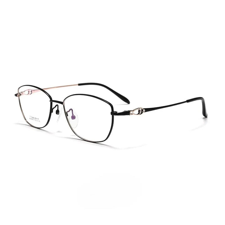 Summer Flower Women's Full Rim Polygon Titanium Eyeglasses 430024