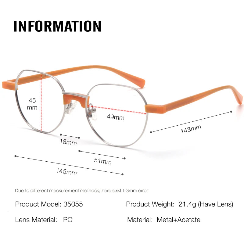 Muzz 35055 unisex alloy prescription eyeglasses — view 2