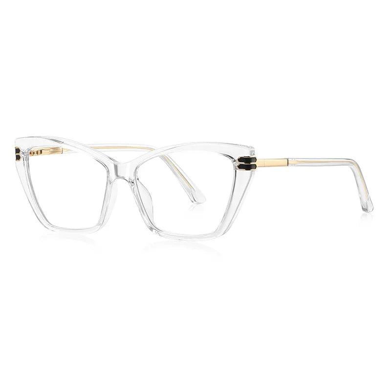 CCspace Women's Full Rim Square Tr 90 Alloy Reading Glasses 802705
