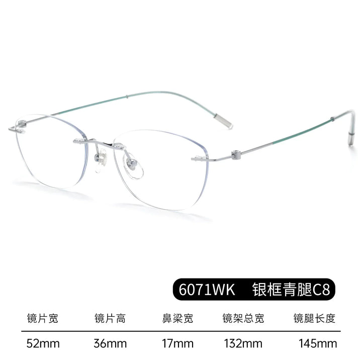 Bclear Women Rimless Butterfly Titanium Eyeglasses BSF-6071WK