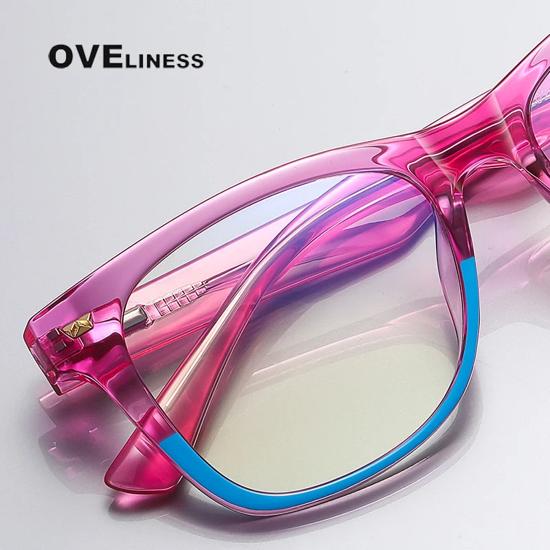 Oveliness Youth Unisex Full Rim Square Tr 90 Eyeglasses S0214 Full Rim Oveliness   