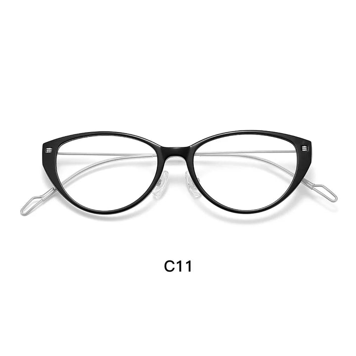 Gmei Optical 1002 women's cat eye TR90 prescription eyeglasses — view 3