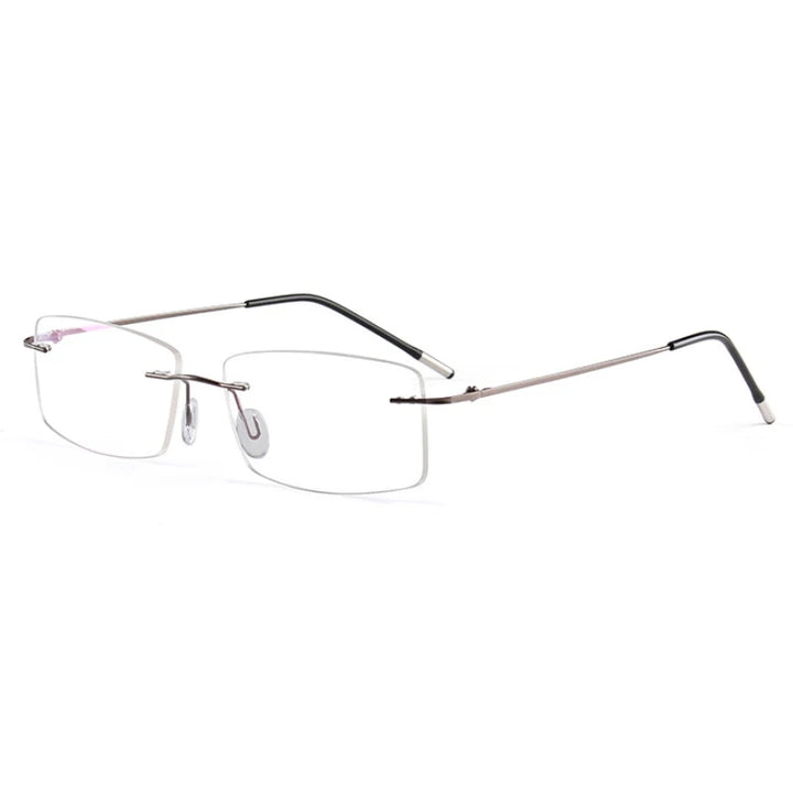 Hotochki Women's Rimless Square Titanium-Alloy Eyeglasses 491002