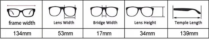 Handoer Unisex Semi Rim Square Titanium Alloy Eyeglasses 6341 Semi Rim Handoer   