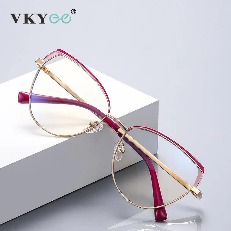 Vicky Unisex Full Rim Square Stainless Steel Reading Glasses 3105 Reading Glasses Vicky   