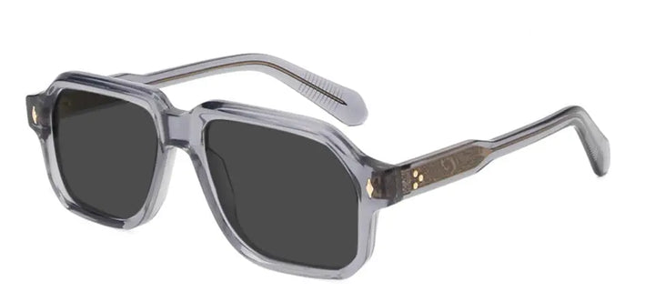 Esnbie 250981 Unisex Full Rim Square Acetate Rivet Sunglasses Esnbie