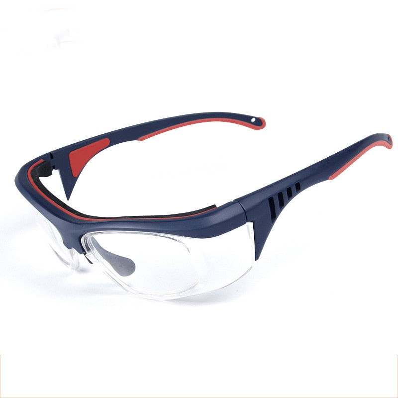 Bclear Unisex Semi Rim Square Tr 90 Titanium Eyeglasses Dk4 Semi Rim Bclear Blue red  