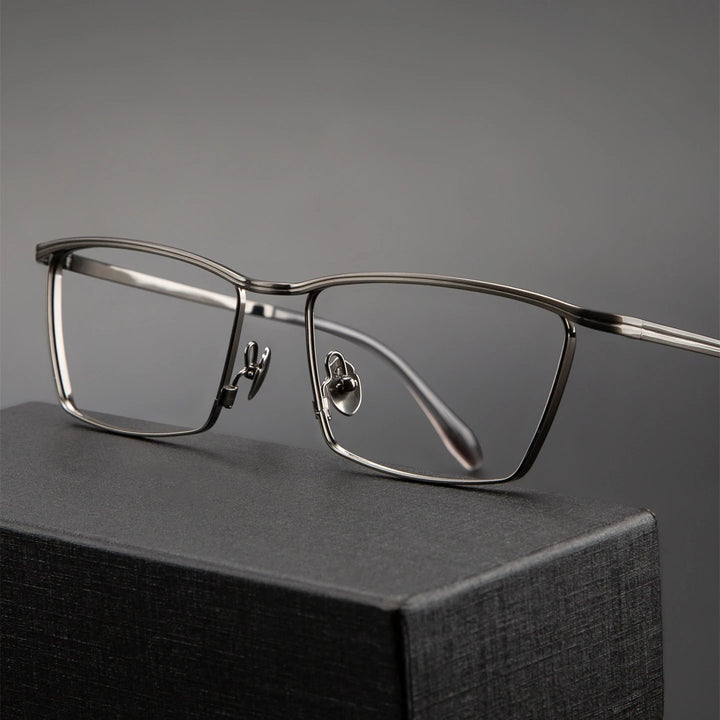 Blackmask Unisex Full Rim Square Titanium Eyeglasses BM-A6919