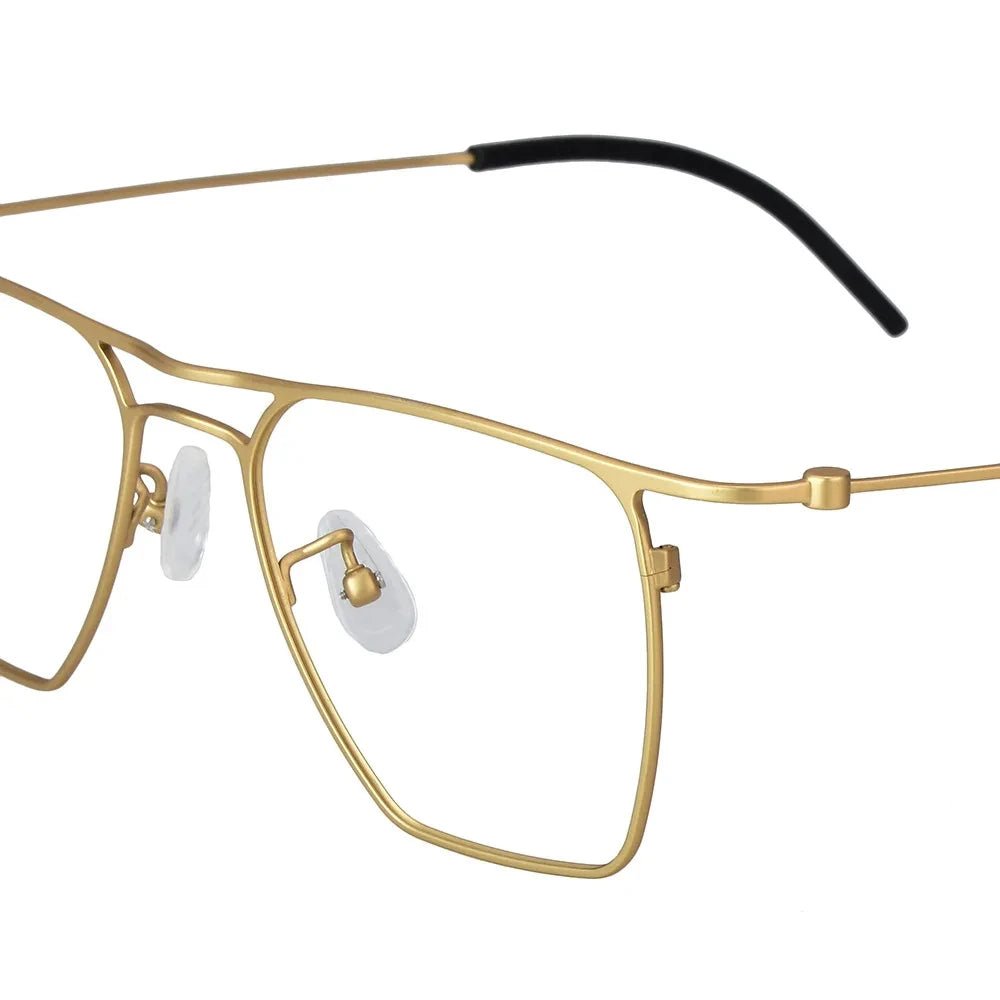 Bobbie Unisex Full Rim Square Titanium Eyeglasses KMN502