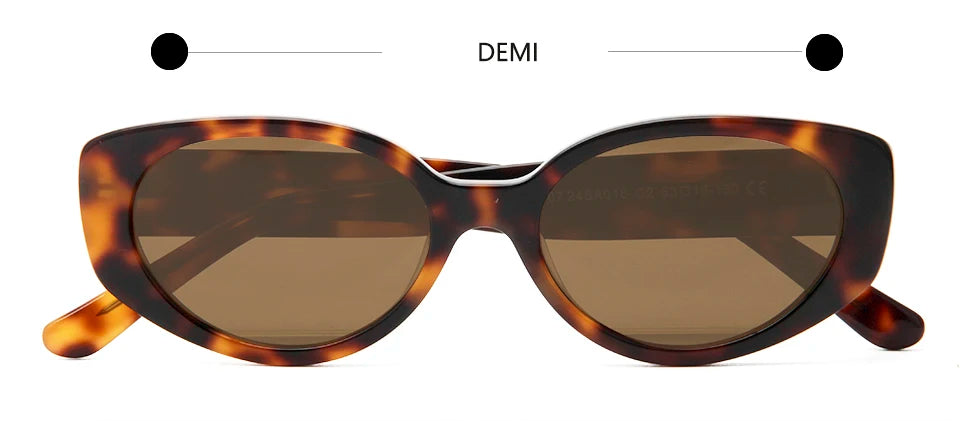 Esnbie Unisex Full Rim Oval Thick Temple Acetate Sunglasses 240161