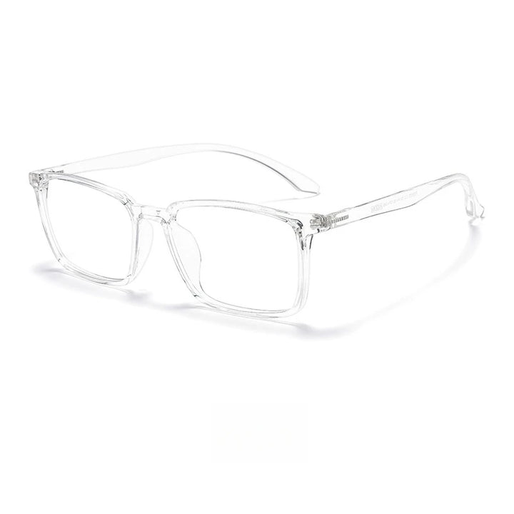 Yimaruili Women's Full Rim Square Tr 90 Eyeglasses 46620 Full Rim Yimaruili Eyeglasses Transparent