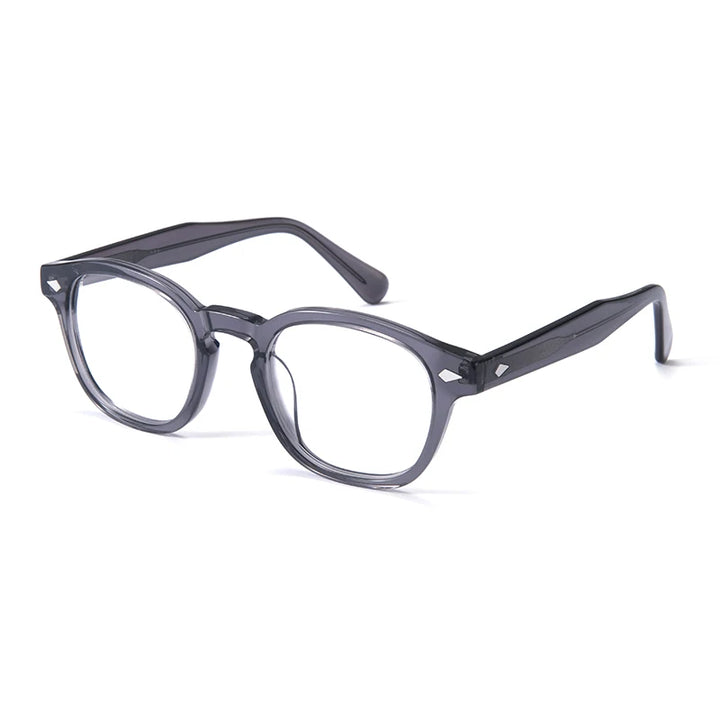 Gatenac Unisex Full Rim Oval Square Thick Acetate Eyeglasses Gxyj1208 Full Rim Gatenac C2