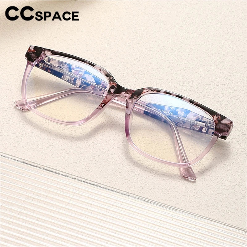 CCspace Women's Full Rim Square Polycarbonate Eyeglasses 301382 Full Rim CCspace   