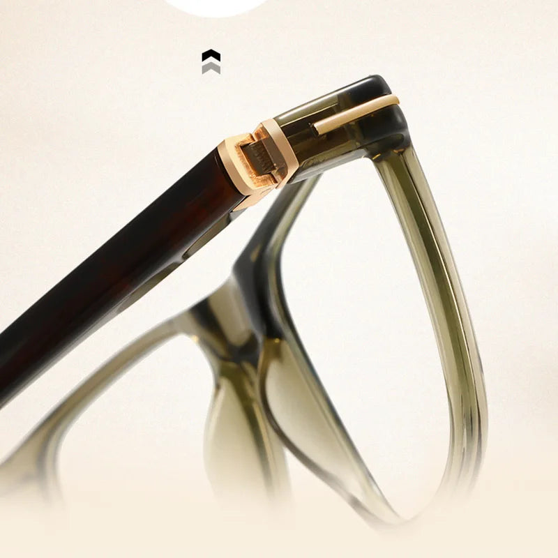 Reven Jate Unisex Full Rim Square Acetate Prescription Eyeglasses 32206 - view 5