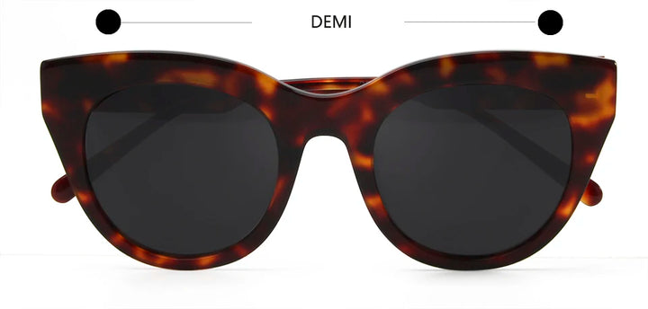 Esnbie Women's Full Rim Square Cat Eye Oval Acetate Sunglasses 230261