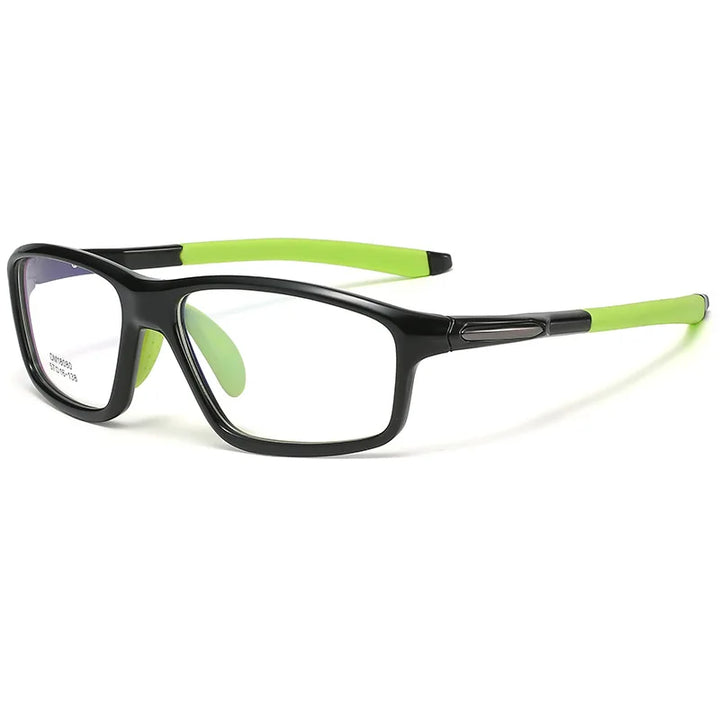 Hdcrafter Men's Full Rim Square Tr 90 Acetate  Sports Eyeglasses 18080 Full Rim Hdcrafter Eyeglasses Green  