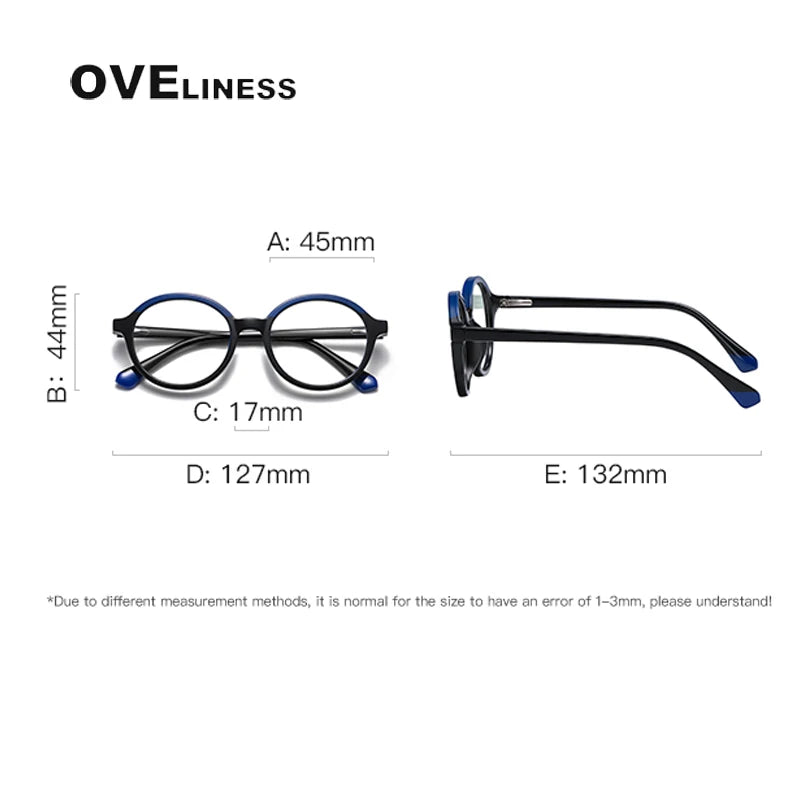 Oveliness Youth Unisex Full Rim Round Tr 90 Eyeglasses R0214 Full Rim Oveliness   