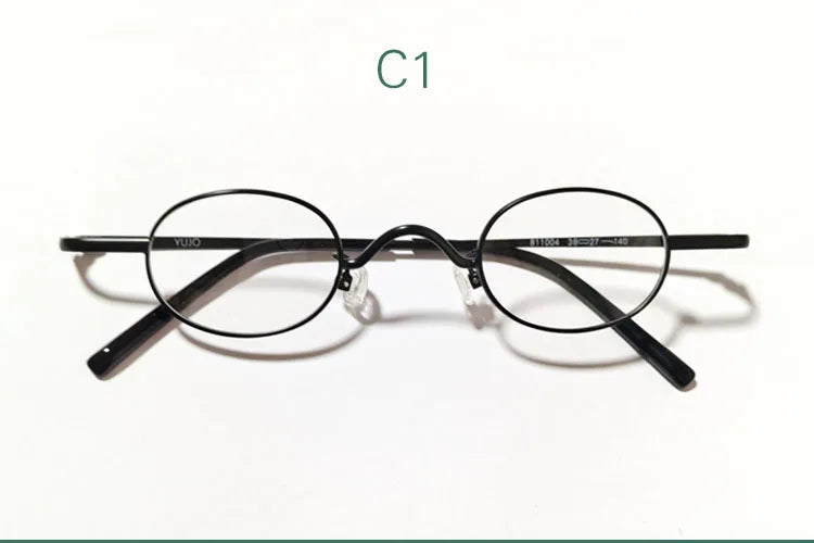 Yujo Women's Full Rim Oval Round Alloy Reading Glasses 14126