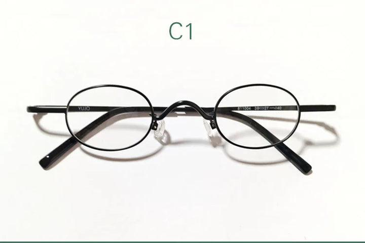 Yujo Women's Full Rim Oval Round Alloy Reading Glasses 14126