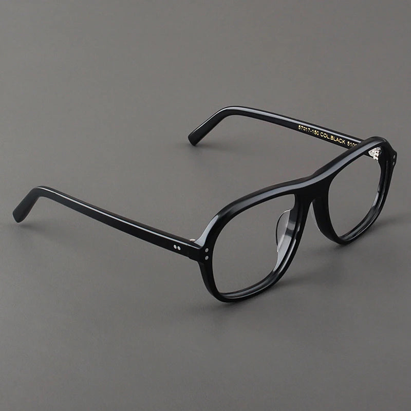 Hewei Unisex Full Rim Oval Square Acetate Eyeglasses 94146