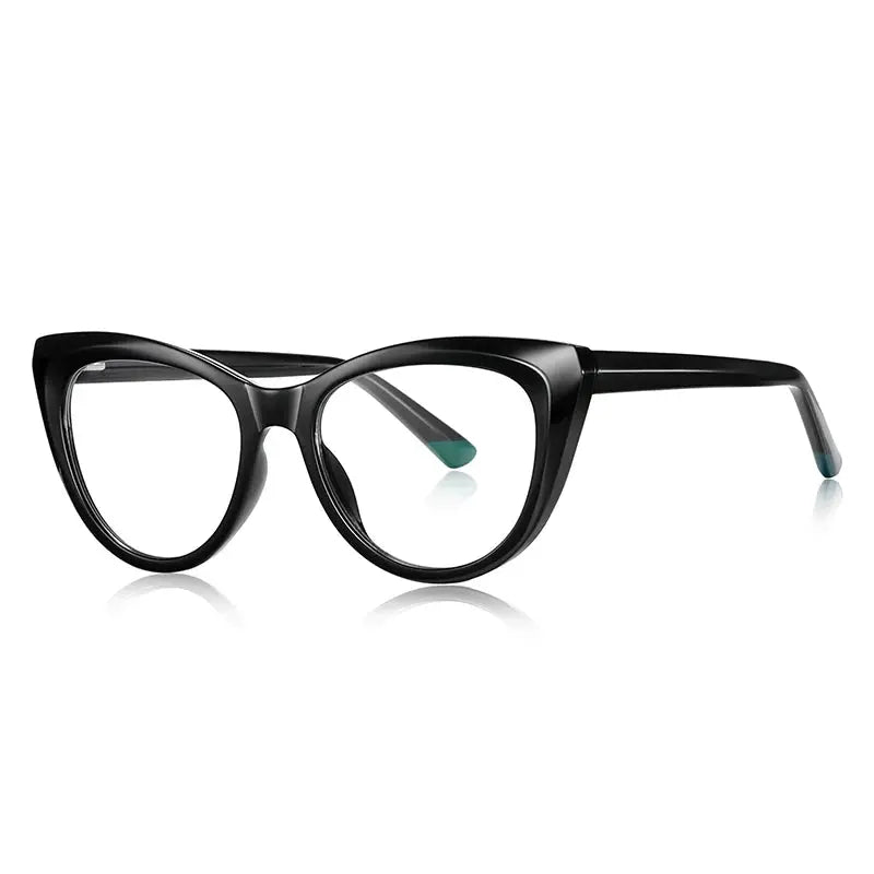 Vicky Women's Full Rim Round Cat Eye Tr 90 Stainless Steel Reading Glasses 2149.