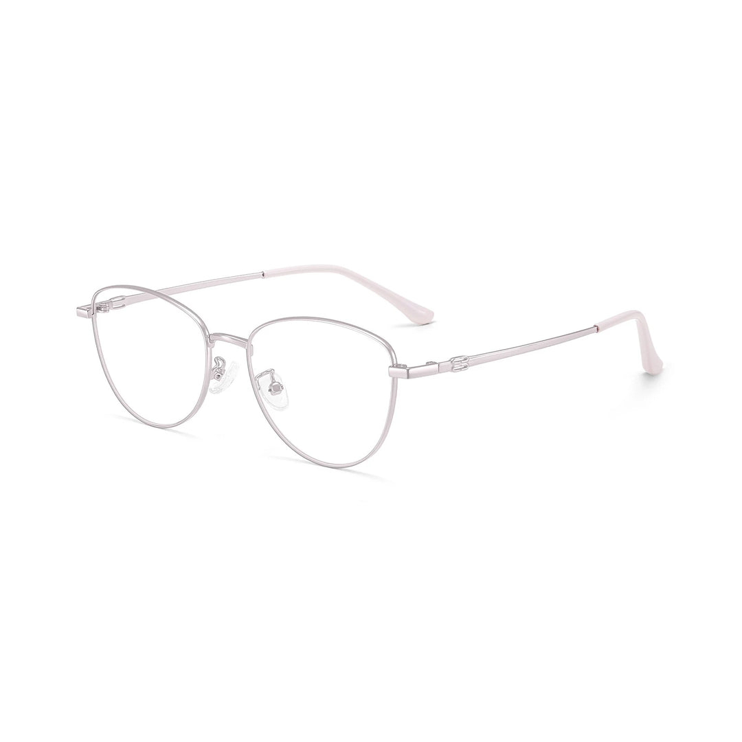 Yimaruili Unisex Full Rim Cat-Eye Pure Titanium Eyeglasses 97010 — view 4 | Yimaruili at FuzWeb