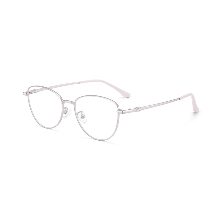 Yimaruili Unisex Full Rim Cat-Eye Pure Titanium Eyeglasses 97010 — view 4 | Yimaruili at FuzWeb