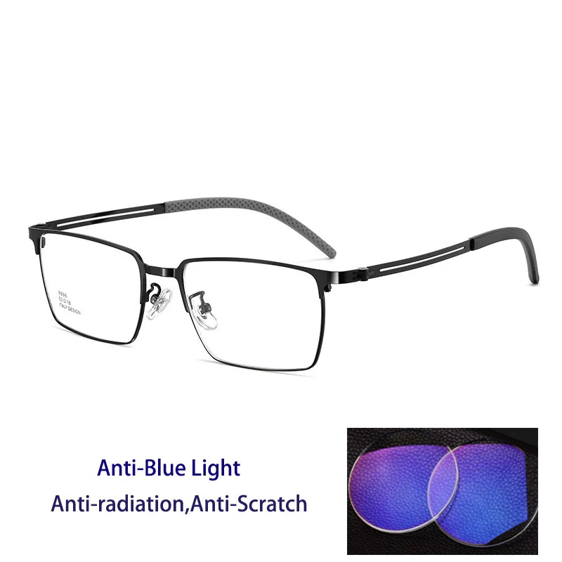 Kocolior Unisex Full Rim Polygon Square Alloy Reading Glasses 79996