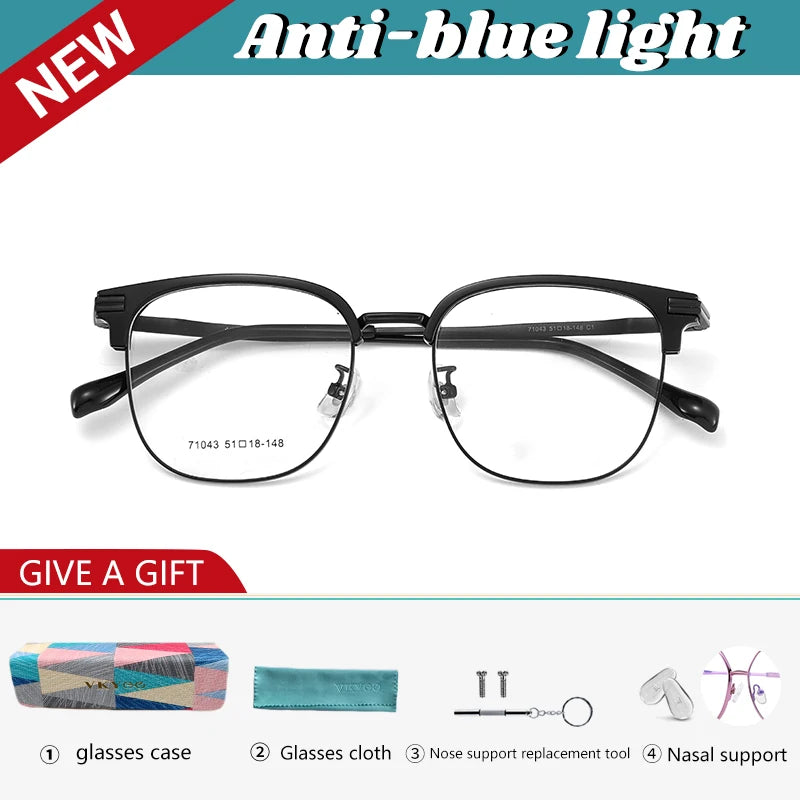 Vicky Unisex Full Rim Oval Square Tr 90 Alloy Reading Glasses 71043