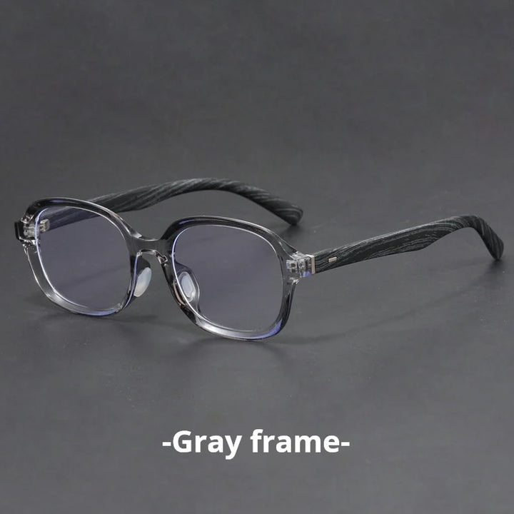 Xbora Unisex Full Rim Big Oval Tr 90 Alloy Eyeglasses 508501