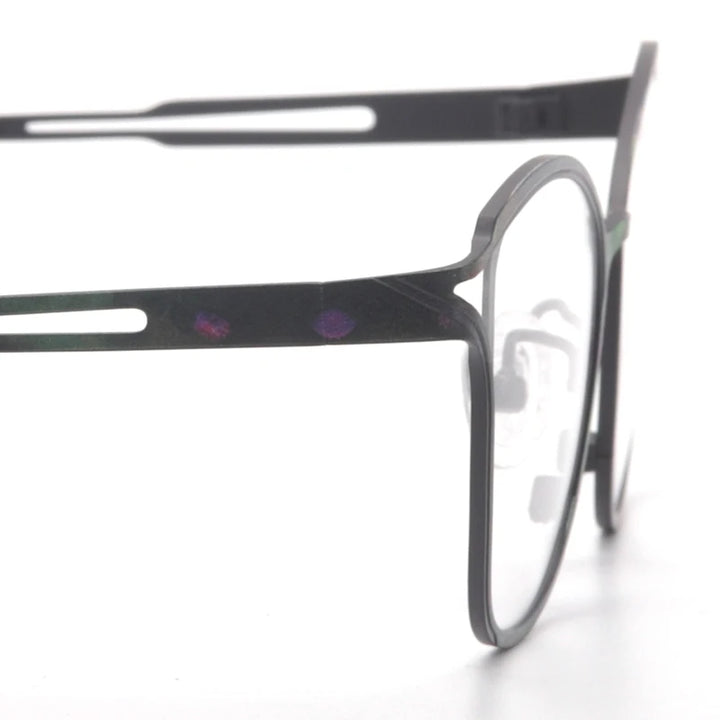 Muzz 859222 women's cat eye IP titanium prescription eyeglasses — view 7