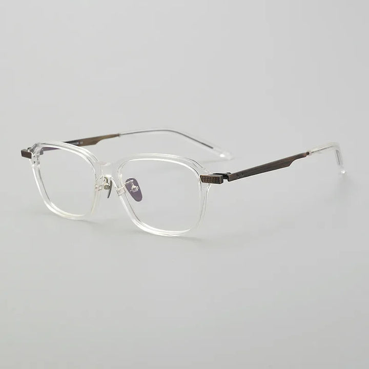 Aror Men's Full Rim Square Acetate Titannium Eyeglasses 59993