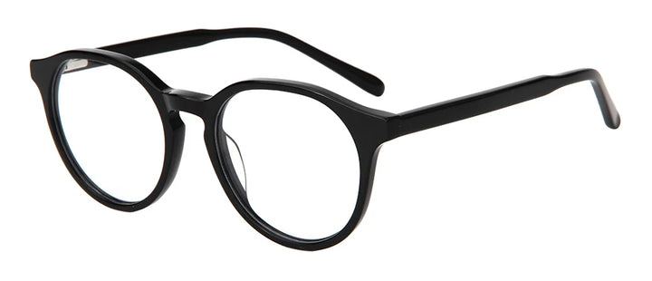 Esnbie Unisex Full Rim Round Acetate Eyeglasses 602-SA221