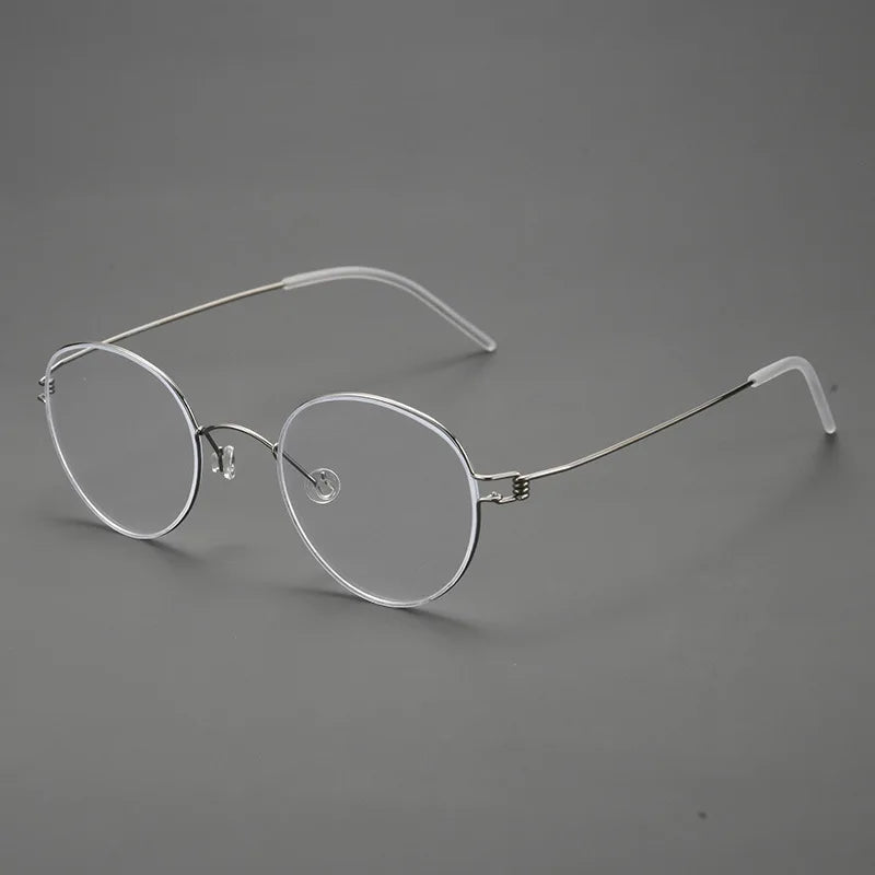Momoja Women's Full Rim Oval Screwless Titanium Eyeglasses 70178