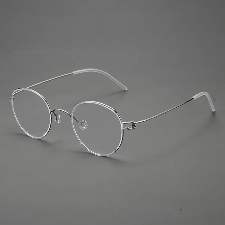 Momoja Women's Full Rim Oval Screwless Titanium Eyeglasses 70178