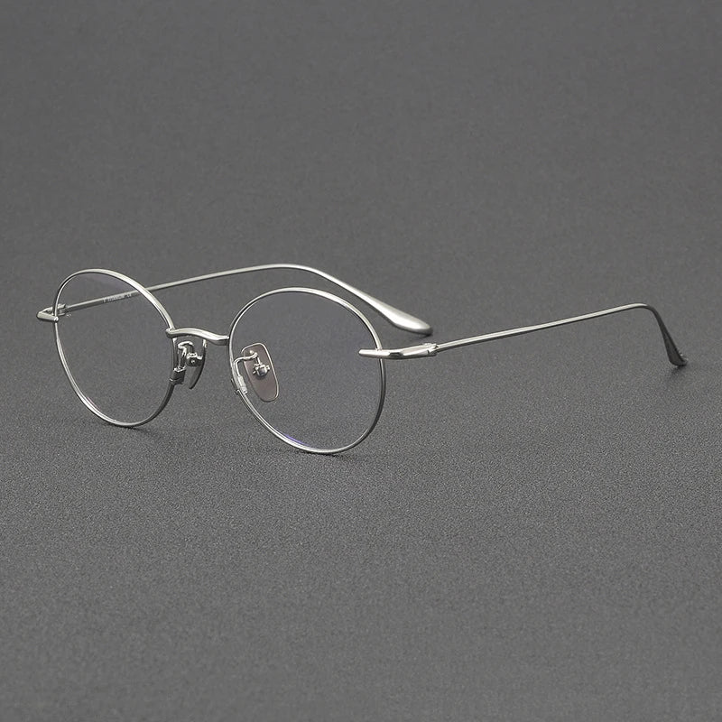 Black Mask Women's Full Rim Oval Round Titanium Eyeglasses 72158