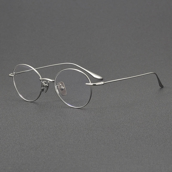 Black Mask Women's Full Rim Oval Round Titanium Eyeglasses 72158