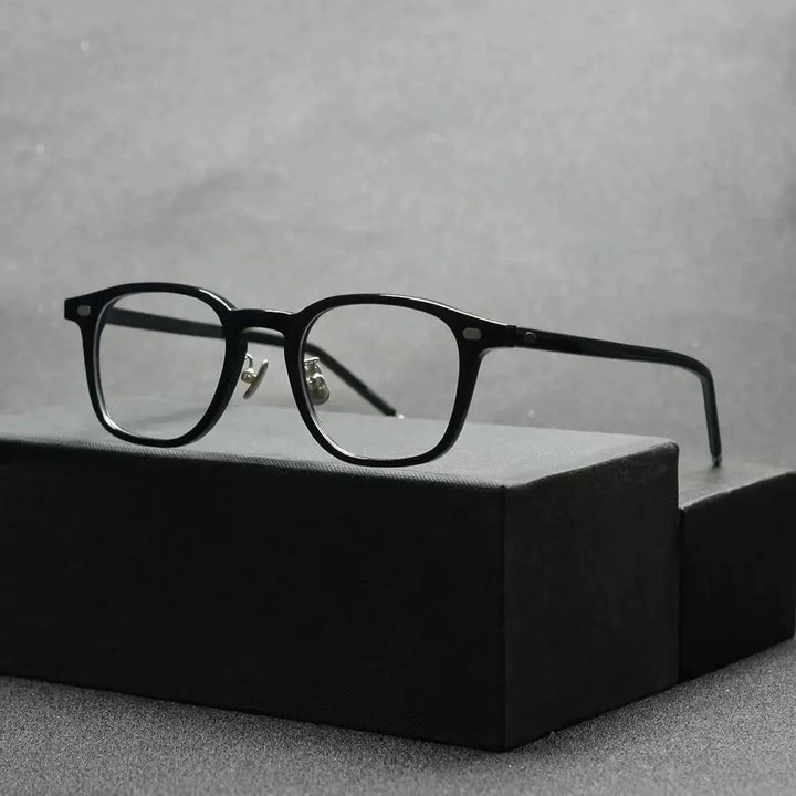 Aimee H616003 Unisex Wide Fit Full Rim Acetate Square Frames FuzWeb